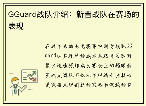 GGuard战队介绍：新晋战队在赛场的表现